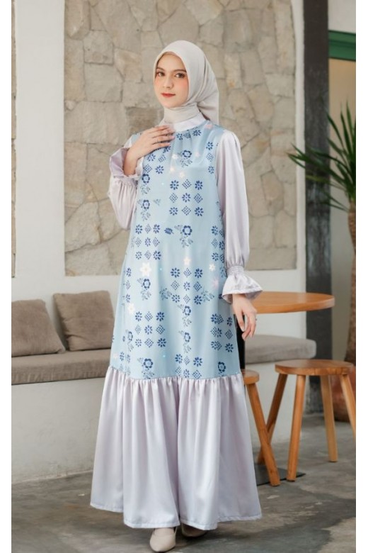Mazaya Dress Dusty Blue